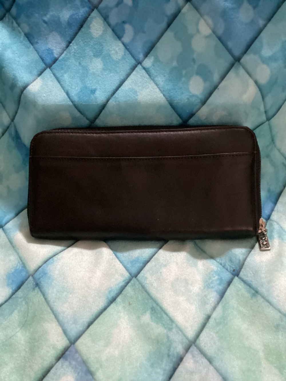 Maxx New York Black Zip-Around Wallet